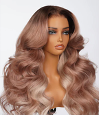 13x6 Ombre Strawberry Blonde Glueless Wig - Body Wave - Wild Shuga