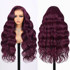 13x4 Lace Frontal Plum Body Wave Glueless Wig with Natural Hairline - Wild Shuga
