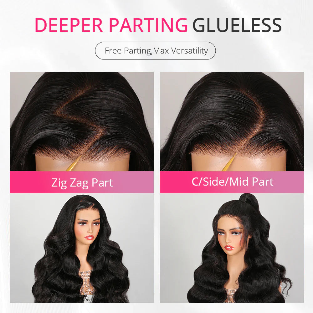 6x5 Pre-cut Glueless Wig - Body wave - Wild Shuga