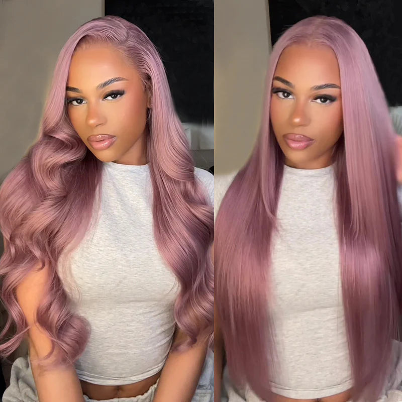 13x6 Pre-Everything Ash Purple Glueless Wig - Silky Straight - Wild Shuga