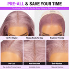 13x5 Pre-Everything Glueless Ash Purple Straight Bob with Invisible Knots - Wild Shuga