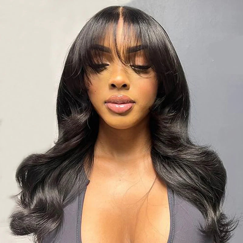 6x5 Glueless Wig with Bangs - Wild Shuga