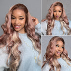 13x6 Ombre Strawberry Blonde Glueless Wig - Body Wave - Wild Shuga